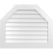 Ekena Millwork Octagonal Top Surface Mount PVC Gable Vent w/ 3-1/2"W x 1"P Standard Frame, 36"W x 30"H GVPOT36X3001SN - alternate 1
